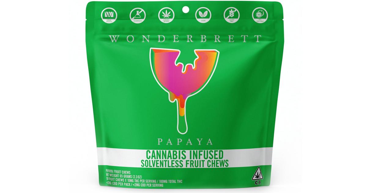 Papaya Solventless Fruit Chews