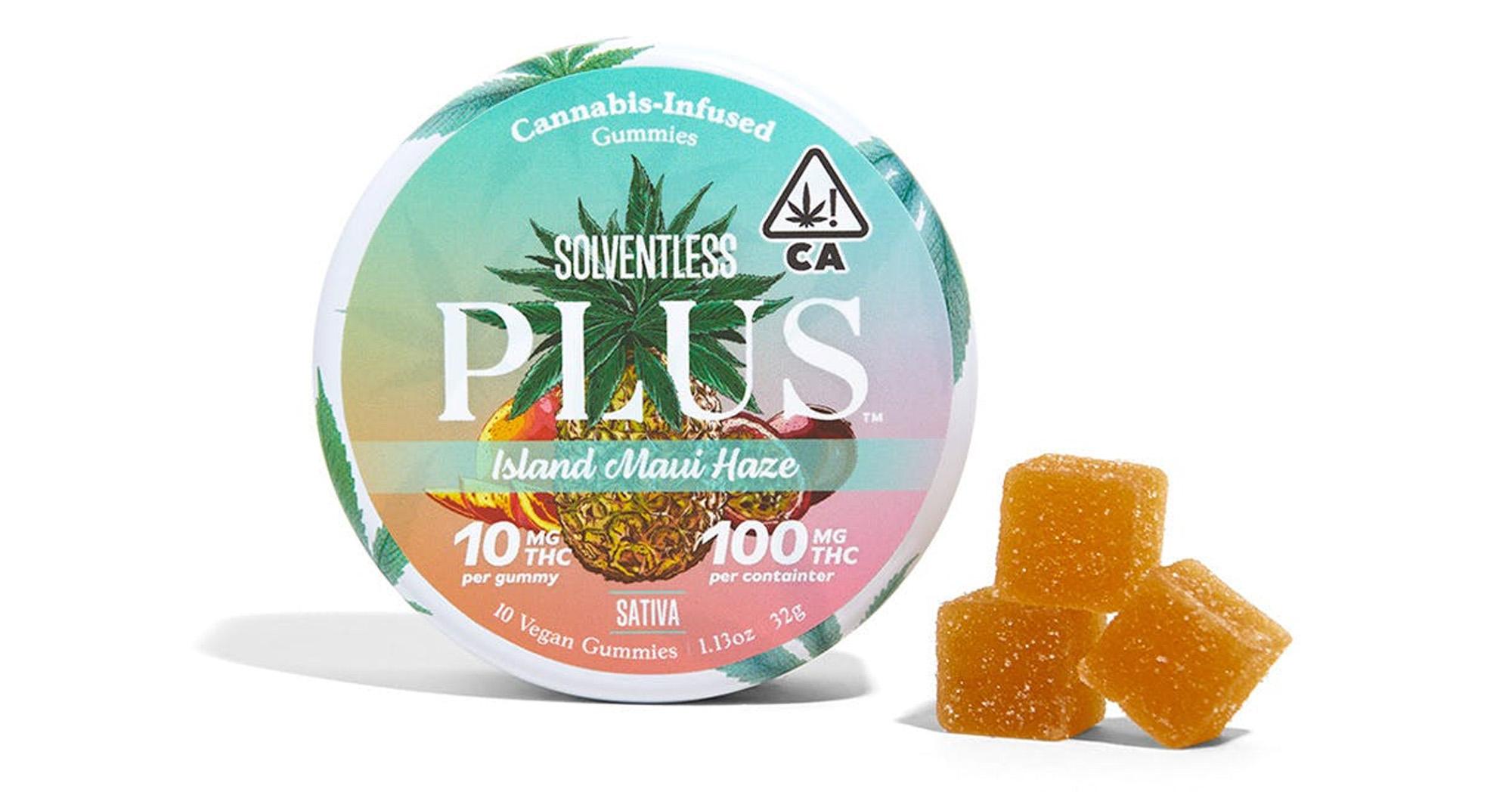 Island Maui Haze Solventless Hash Sativa Gummies