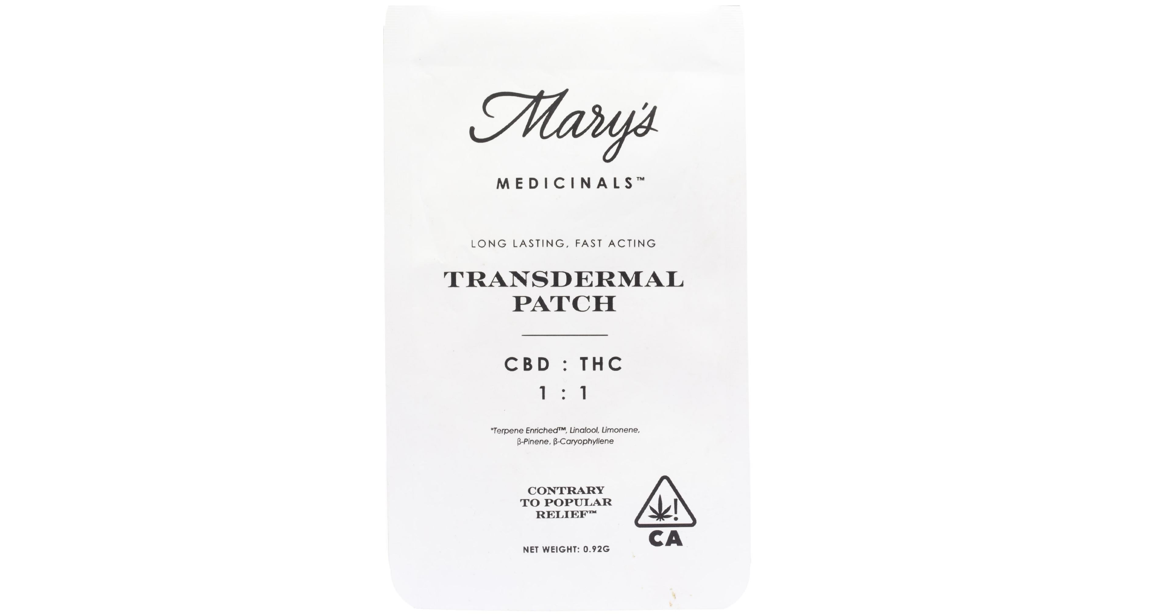 Relief 1:1 CBD:THC Transdermal Patch