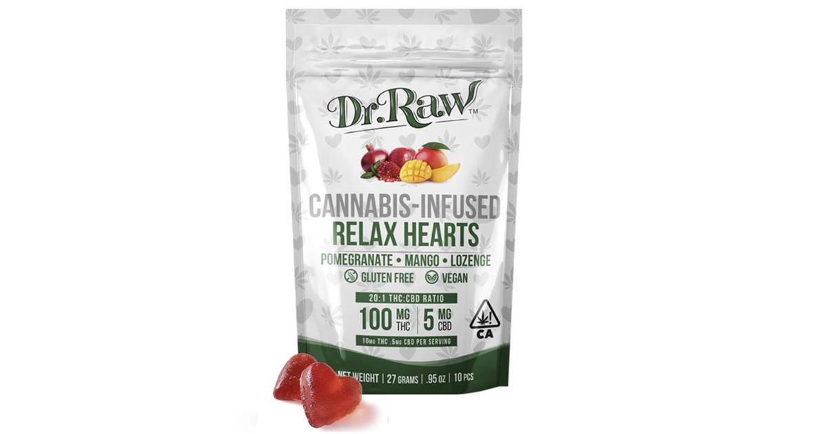 Pomegranate Mango Relax THC Hearts