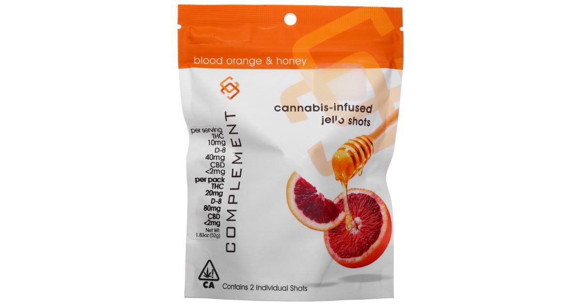 Blood Orange & Honey Jello Shots 2-Pack