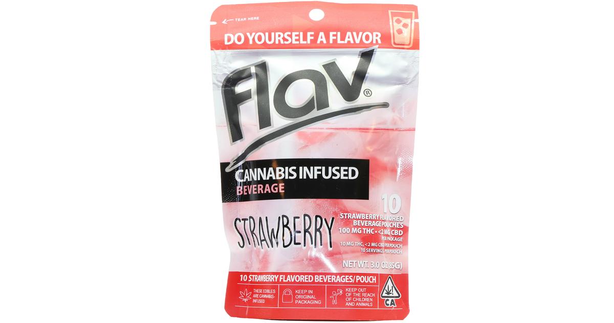 Strawberry Powder Drink Pouches