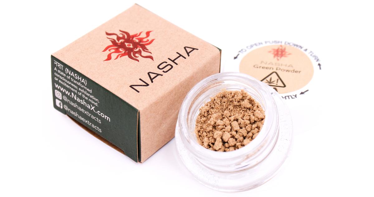 Slurricane Green Powder Hash