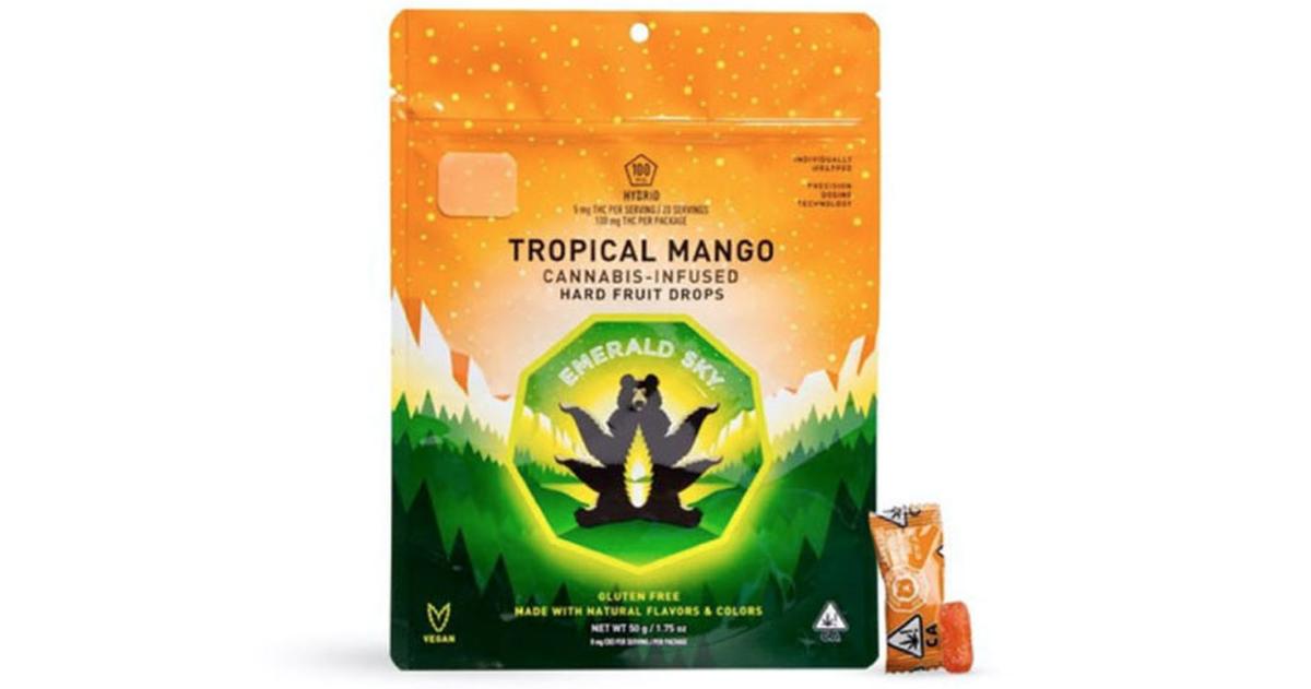 Tropical Mango 10:1 THC:CBD Hard Fruit Drops