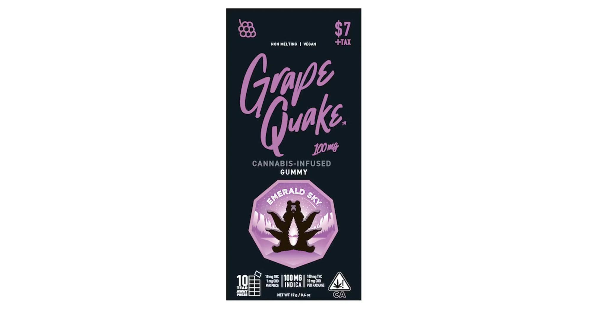 Grape Quake 10:1 THC:CBD Gummy