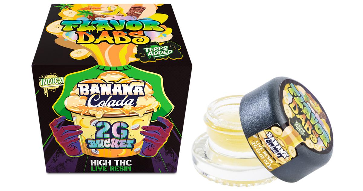 Banana Colada 2g Live Resin Flavor Dab
