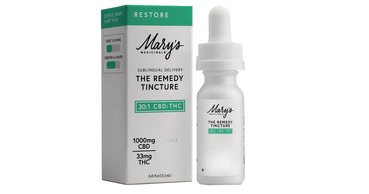 The Remedy Restore 30:1 CBD:THC Tincture