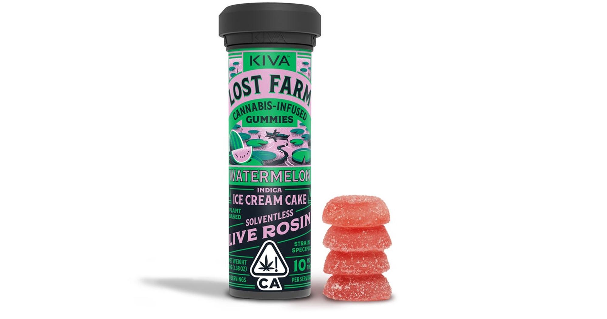 Watermelon Ice Cream Cake Live Rosin Gummies
