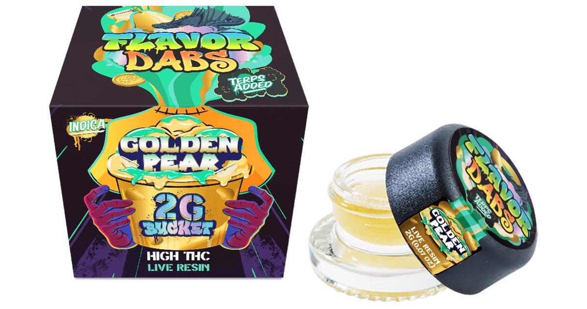 Golden Pear 2g Live Resin Flavor Dab