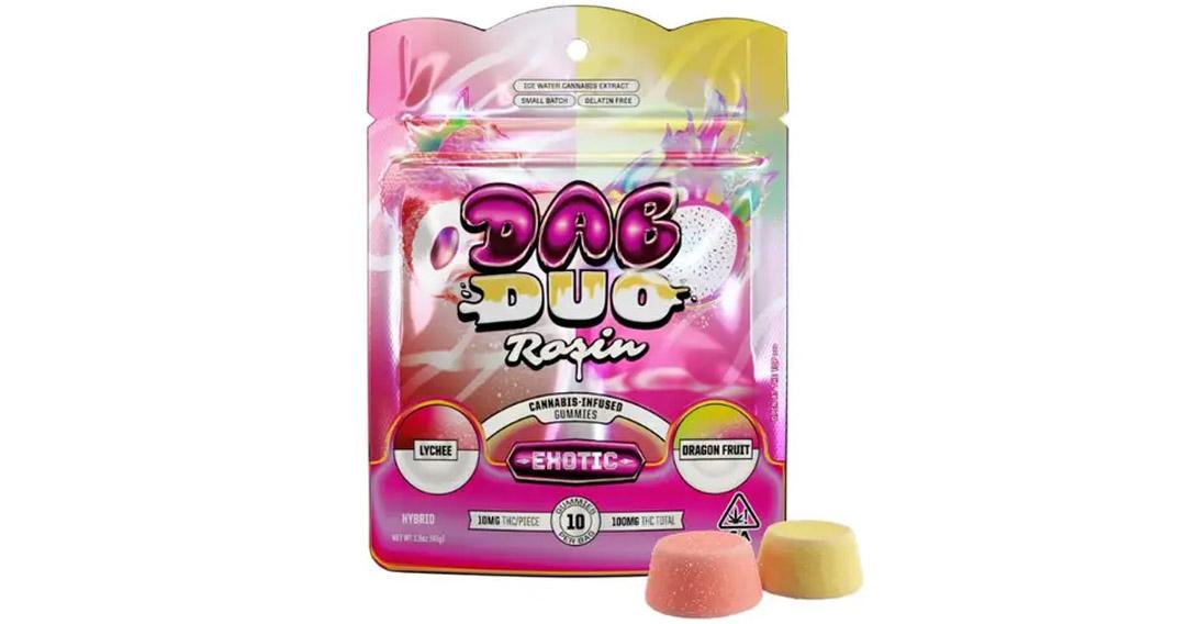 Lychee + Dragonfruit Dab Duos Rosin Gummies