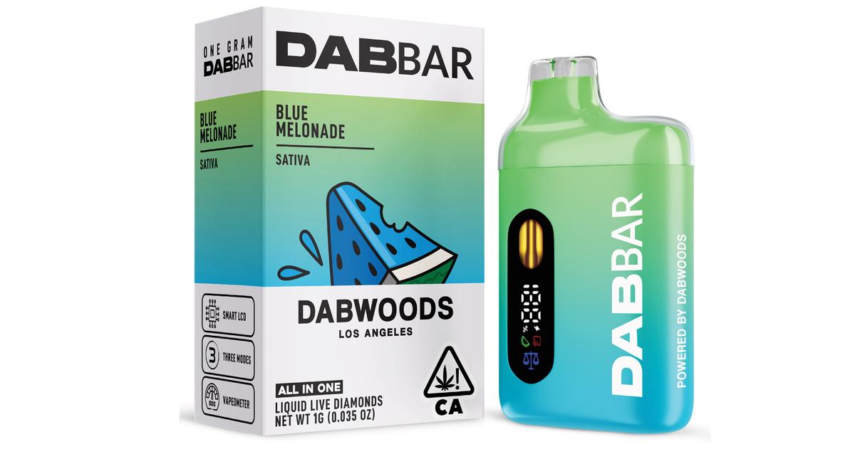 Mission Valley - Dabwoods - Blue Melonade Liquid Live Diamonds AIO - 1g - San Diego, Vista & Imperial Cannabis Dispensary with Delivery - March and Ash