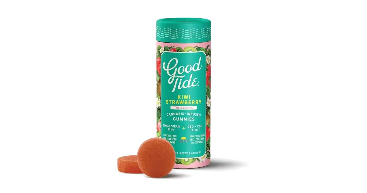 Kiwi Strawberry 1:1:1 THC:CBD:CBG Rosin Gummies