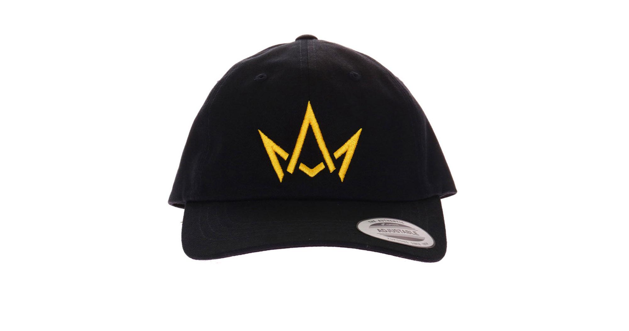 Black Hat Yellow Gold Crown