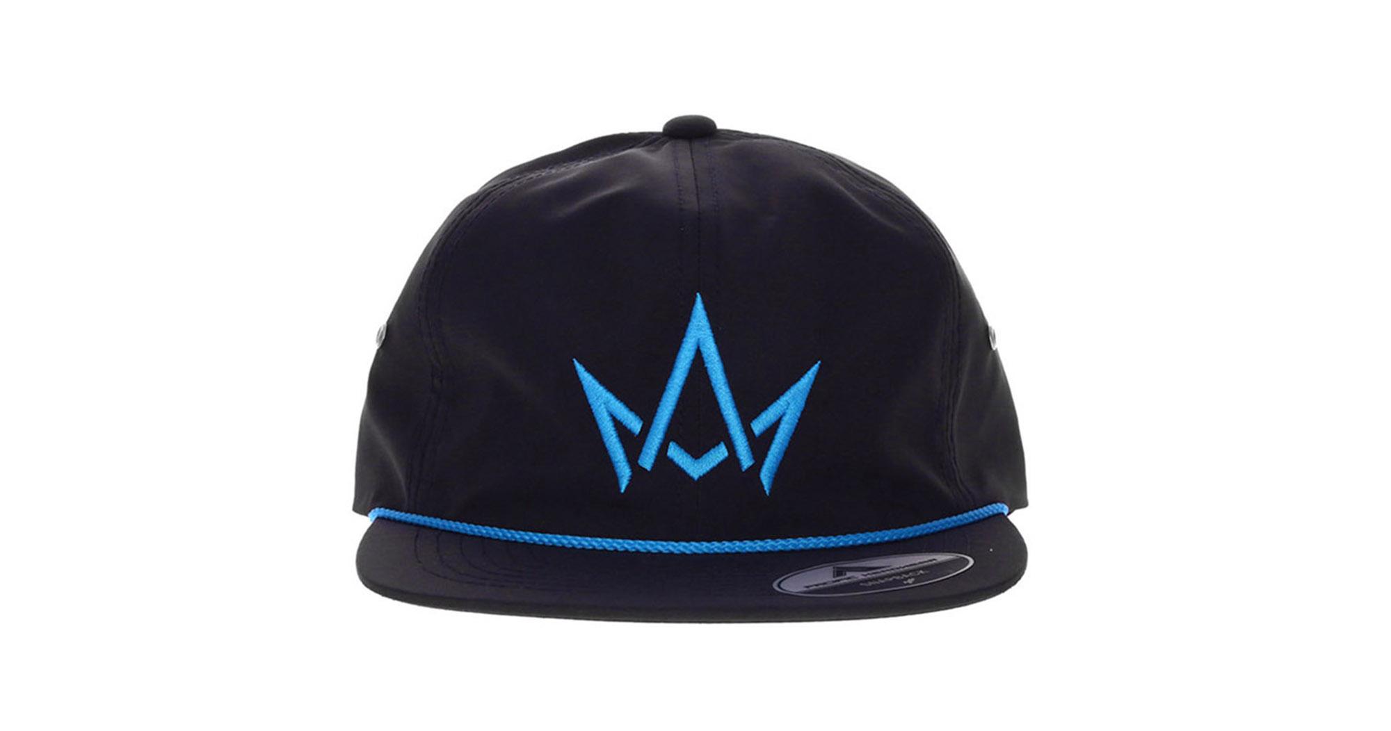 Black Nylon Steel Blue Crown