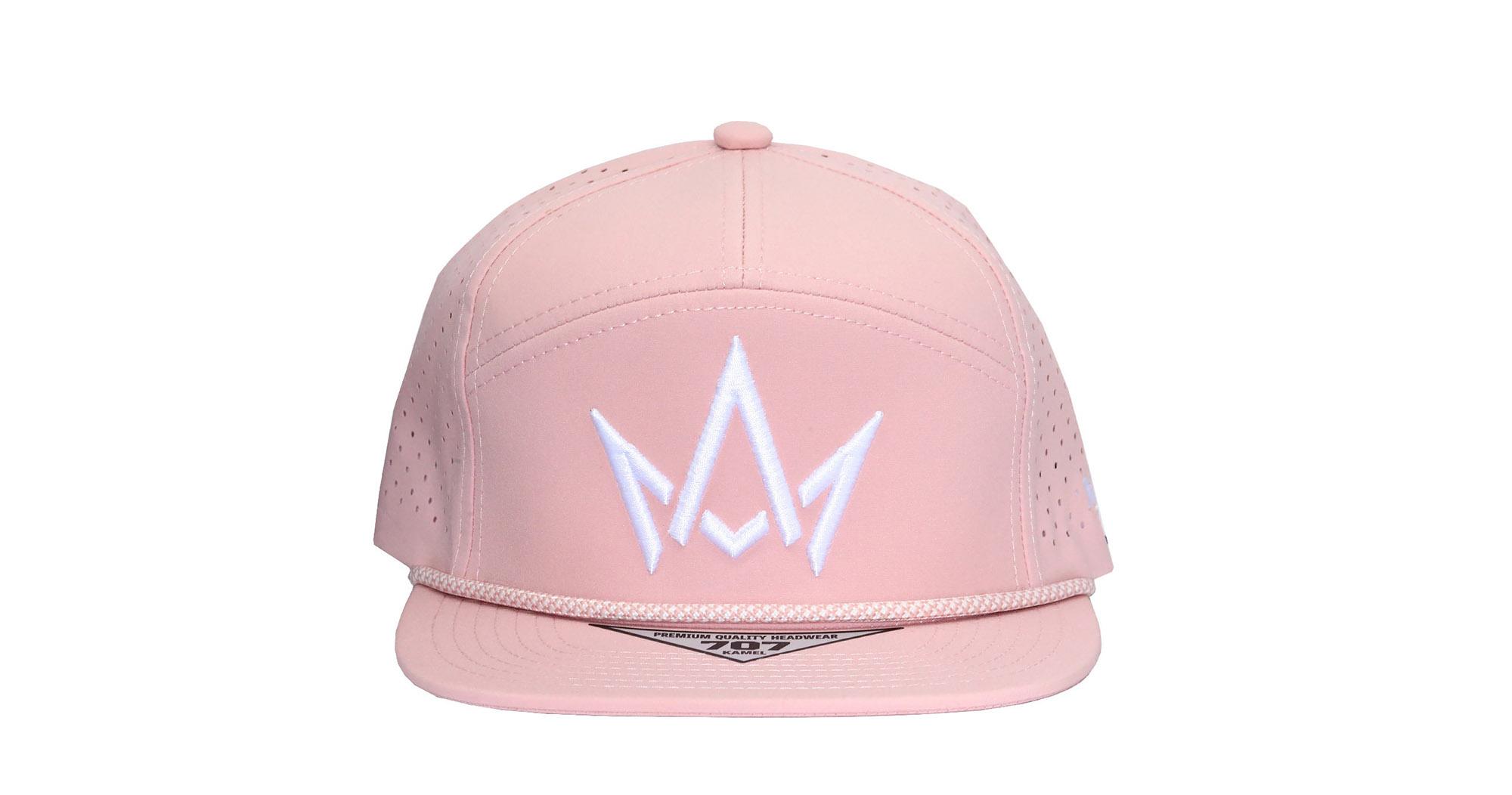 Pink Hat White Crown Logo