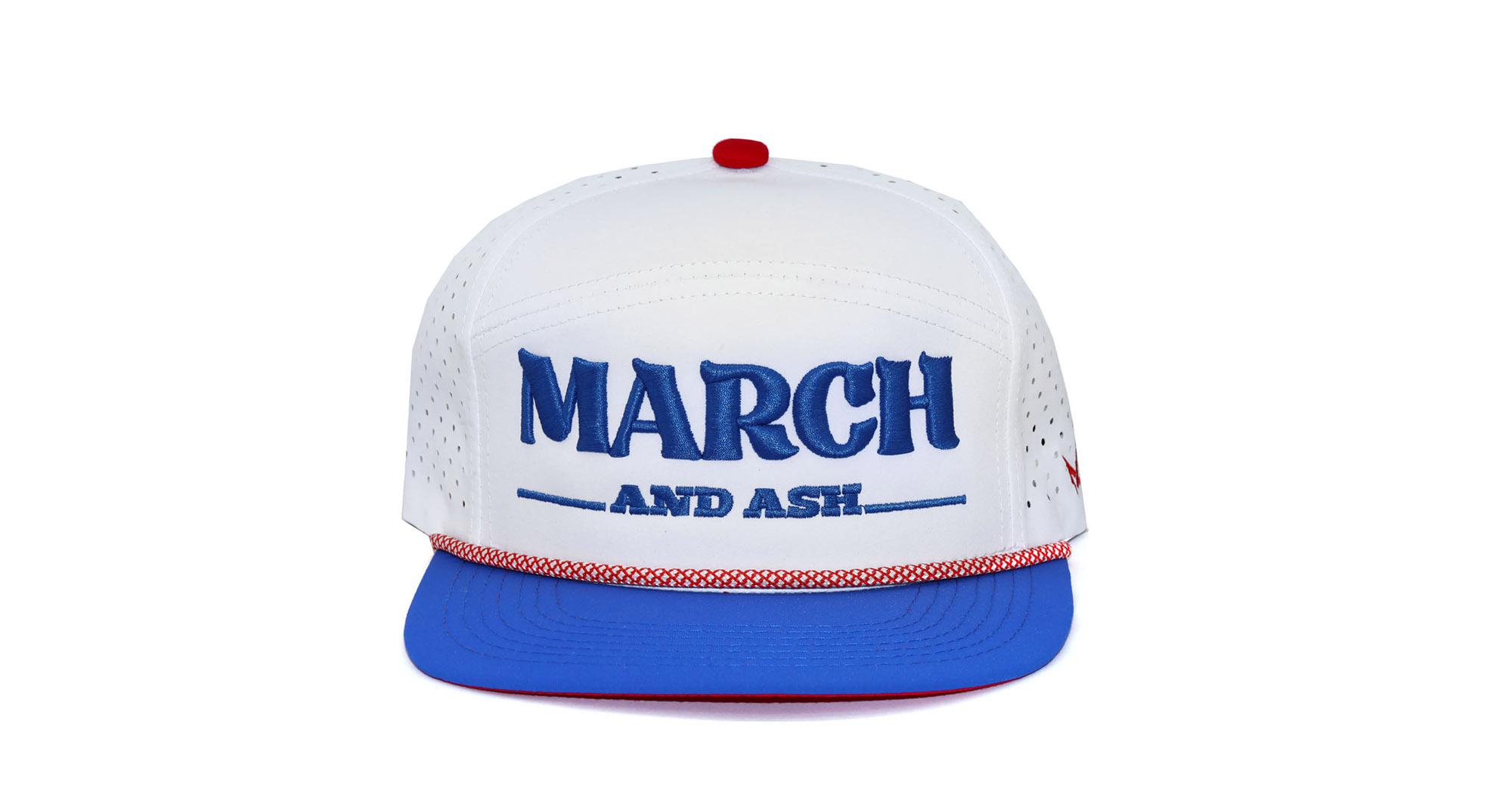 White Hat Blue Bold Logo w/rope