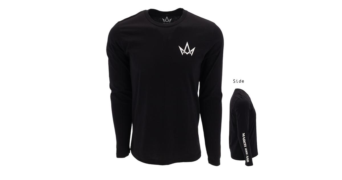 Unisex March And Ash Black Long Sleeve Print