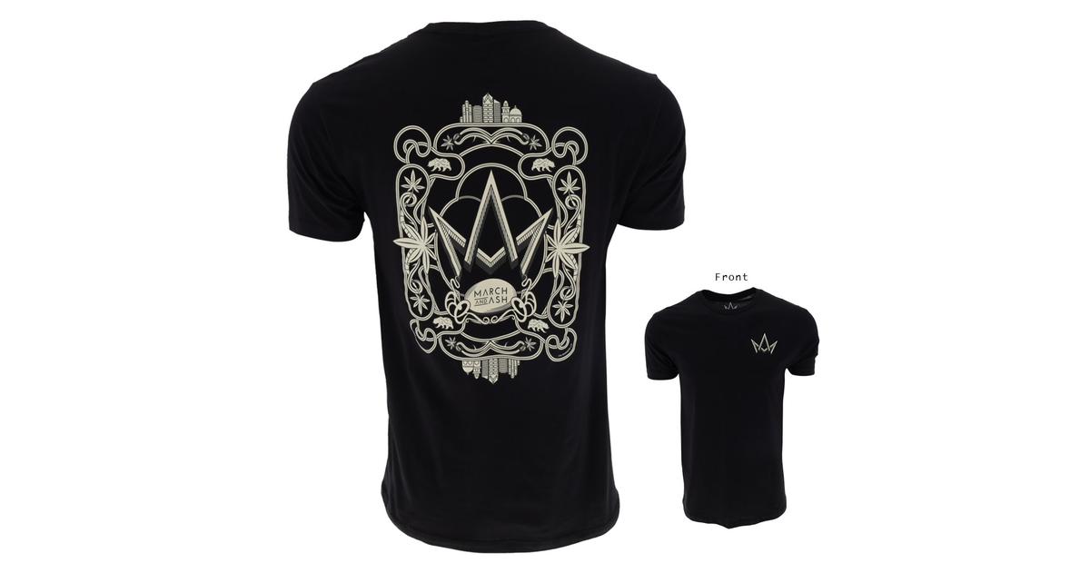 Unisex Black Art Deco Tee
