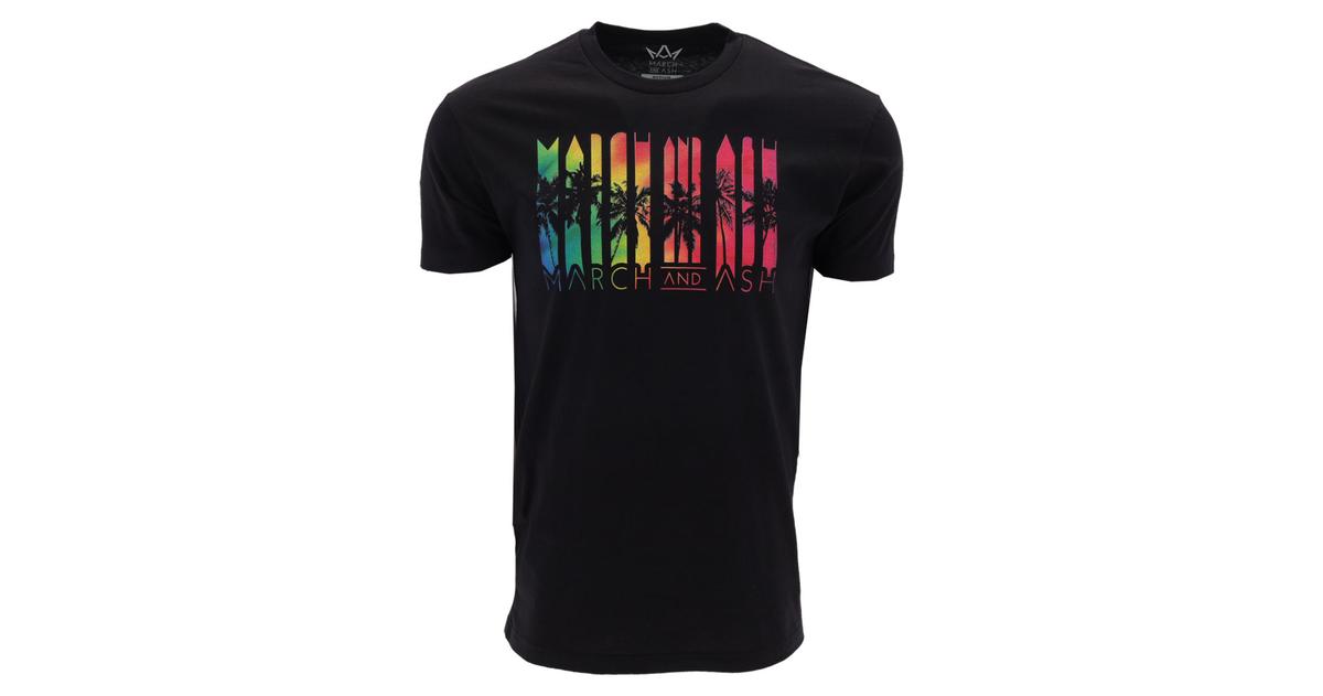 Unisex Colorful Palm Trees Tee