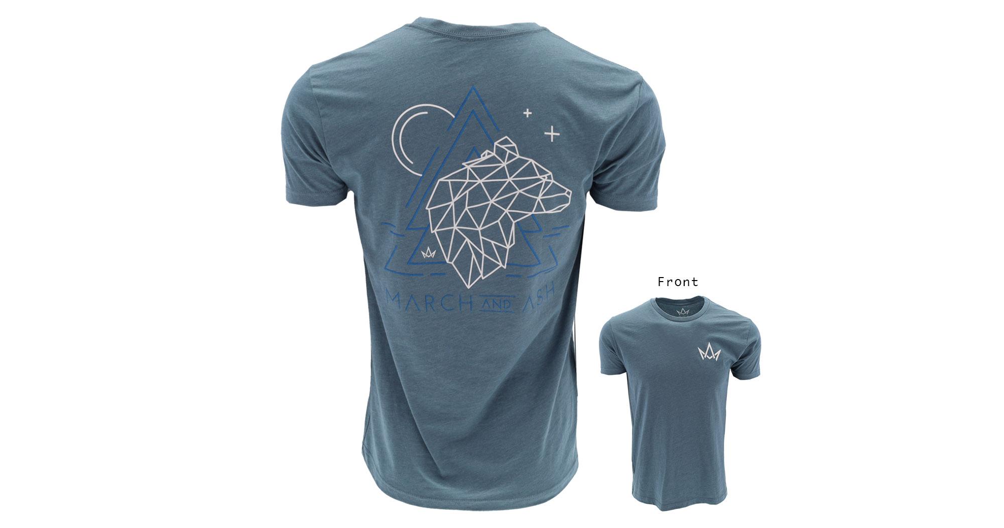 Unisex Indigo Mountain Bear Tee