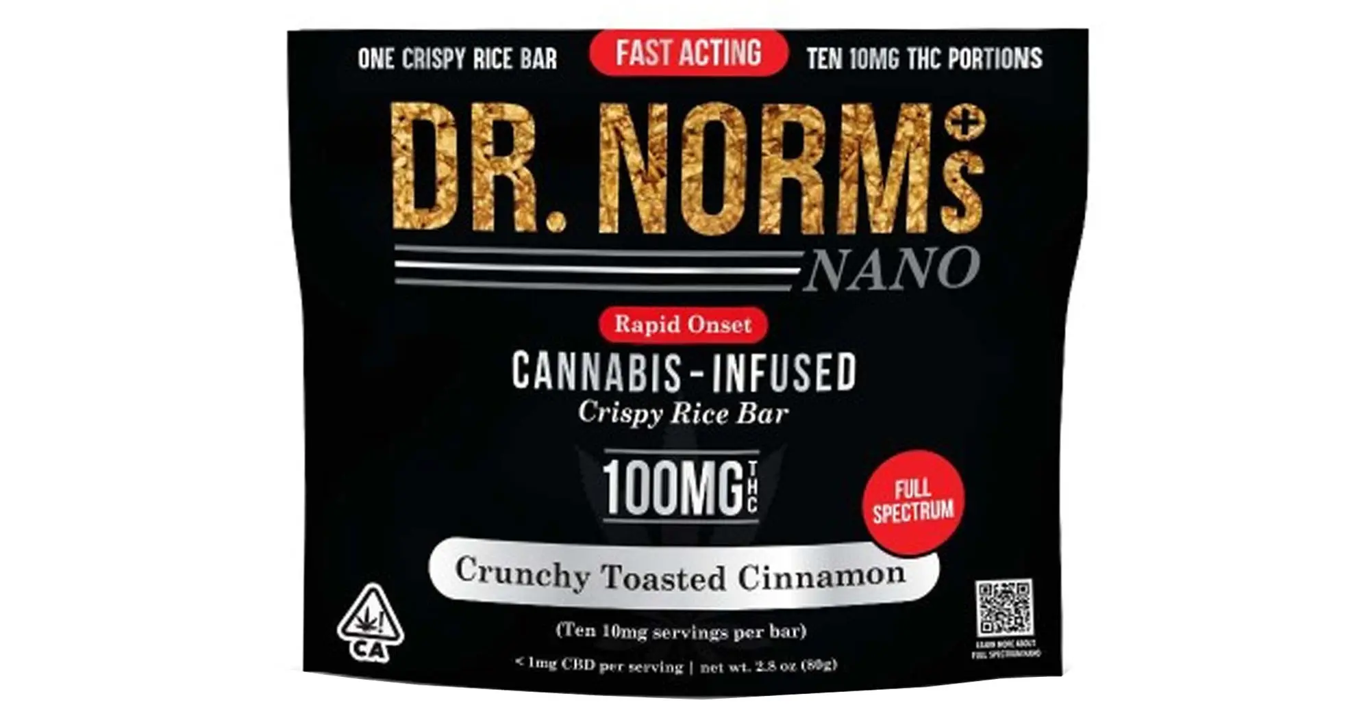 Crunchy Toasted Cinnamon NANO Rice Crispy Bar