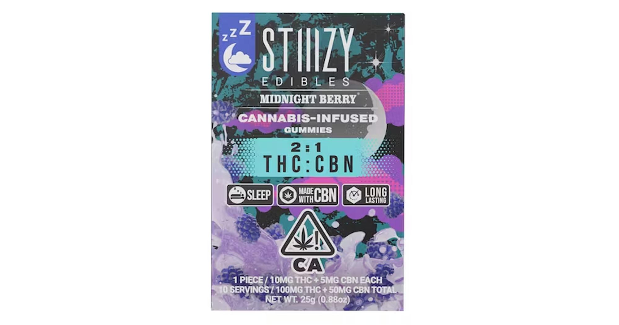Midnight Berry 2:1 THC:CBN Gummies