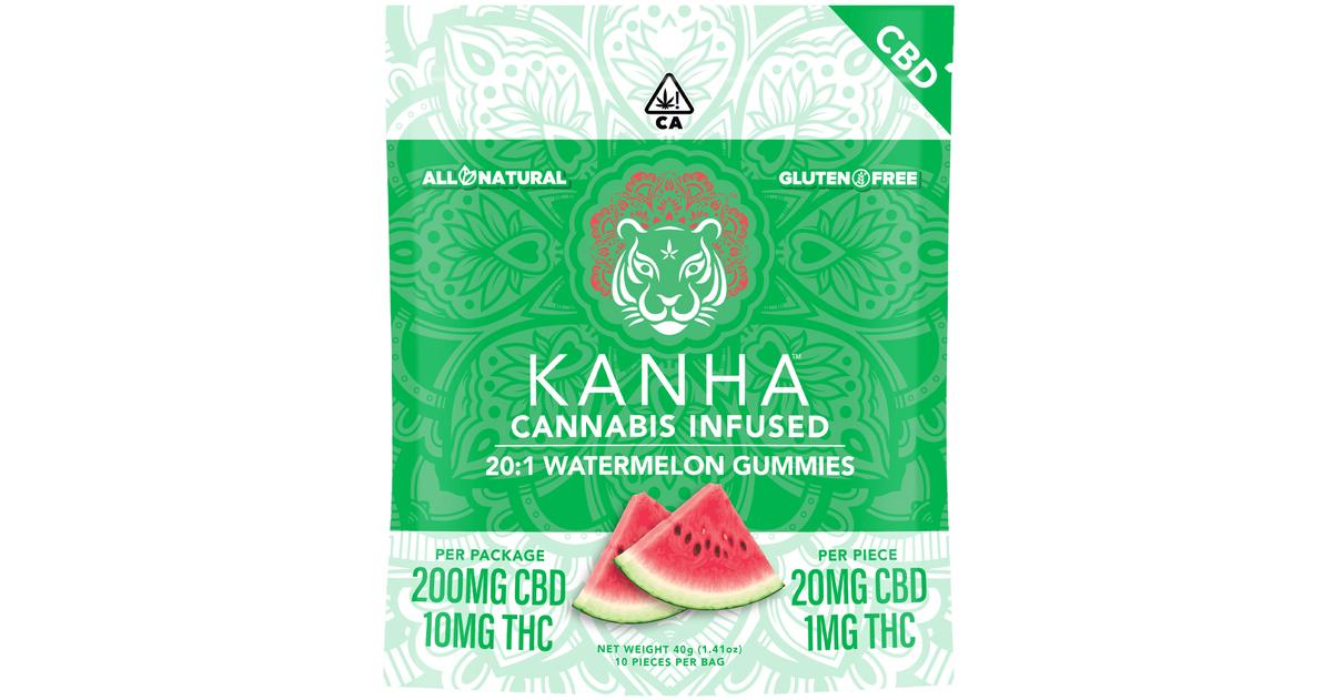 Watermelon 20:1 CBD:THC Gummies