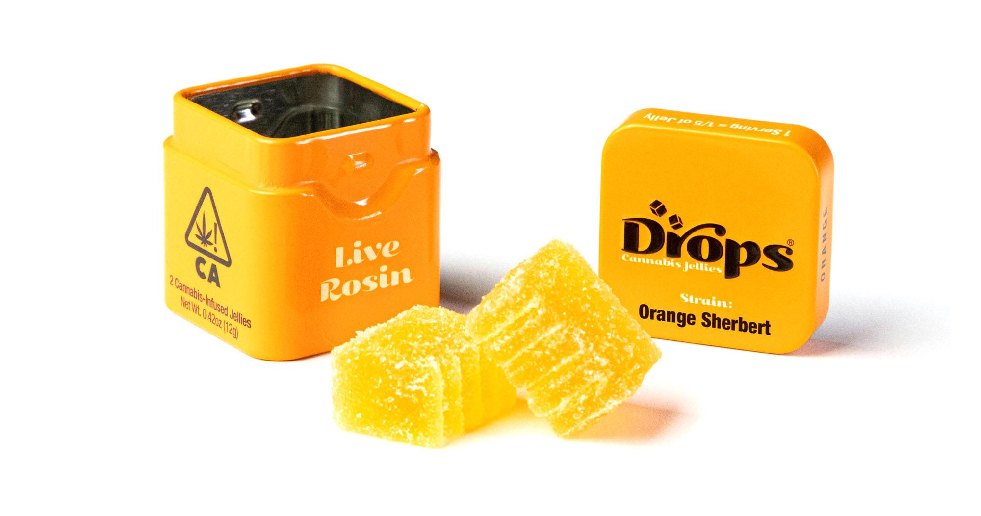 Orange Live Rosin Gummies 2ct