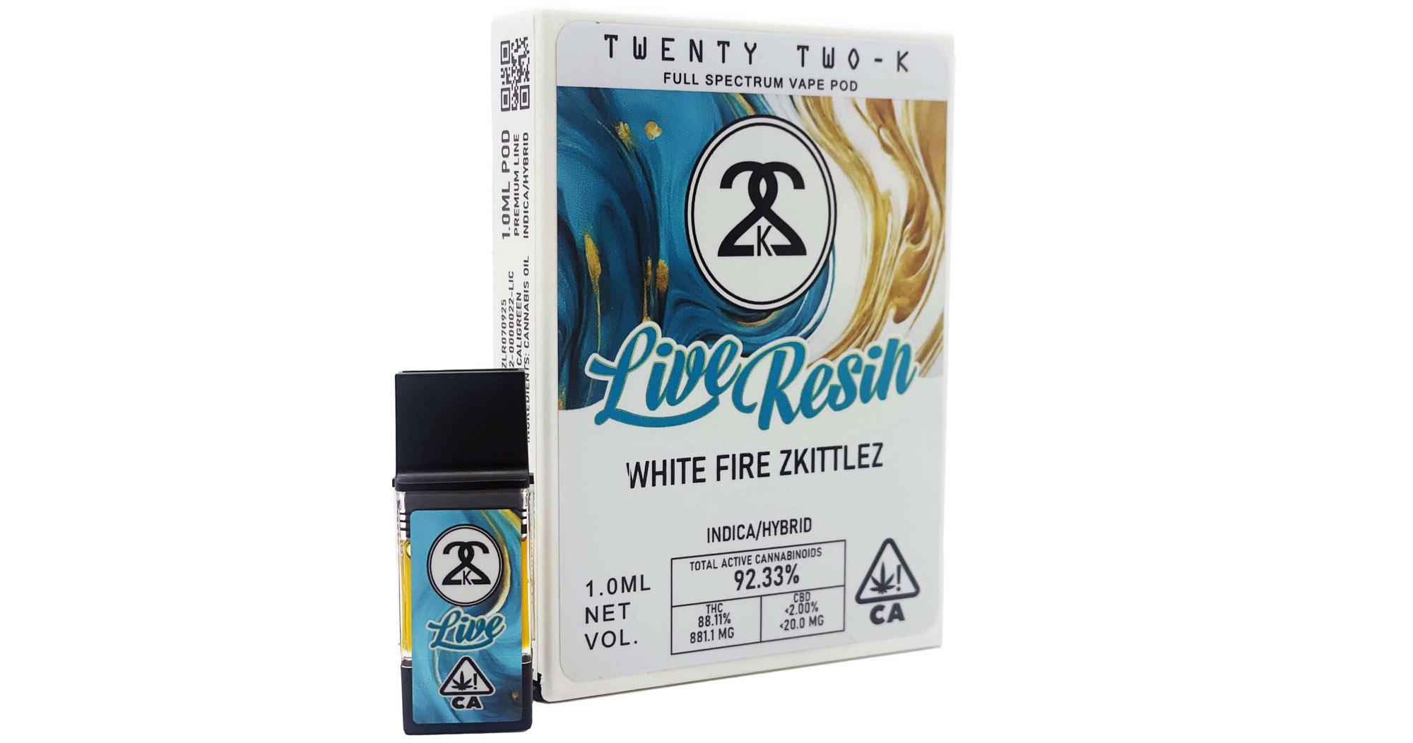 White Fire Z Live Resin Pod