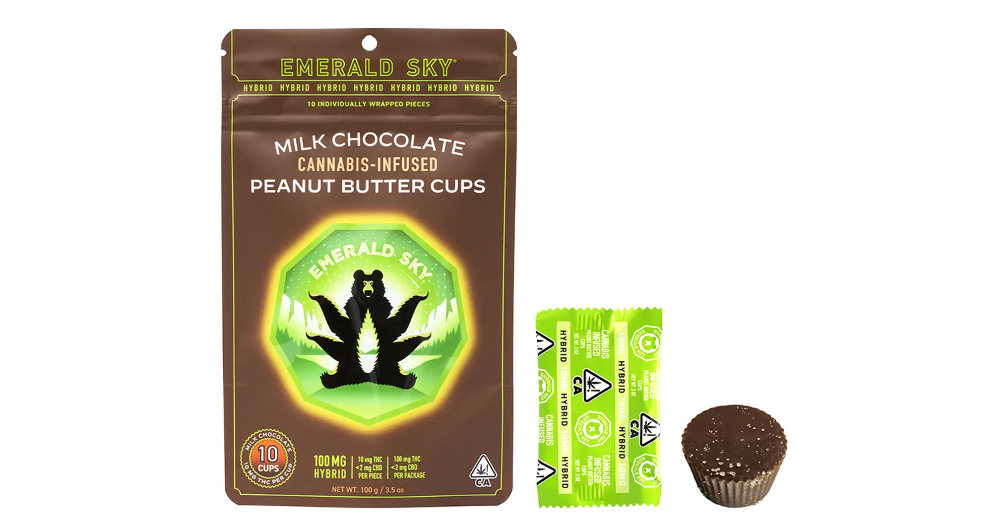 Hybrid 10mg Milk Chocolate Peanut Butter Cups