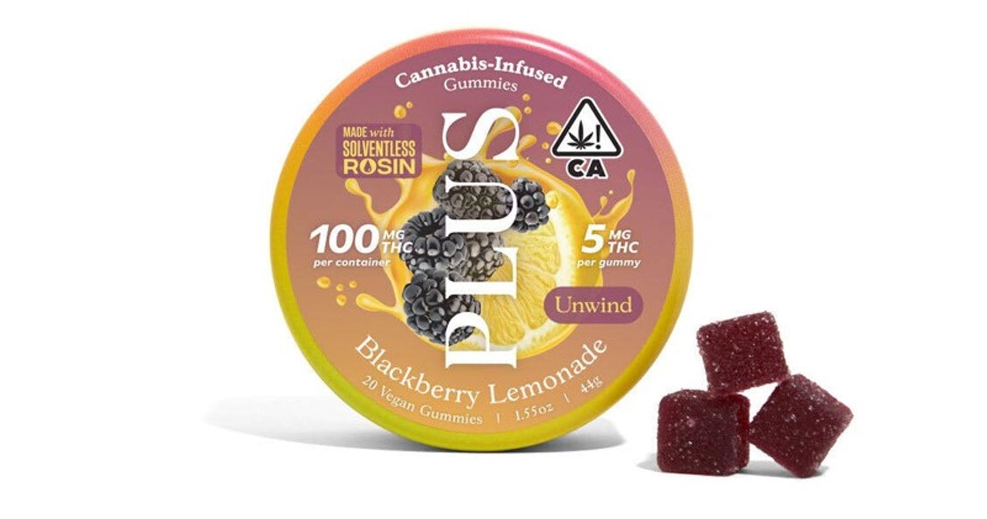 Blackberry Lemonade Unwind Solventless Rosin Gummies
