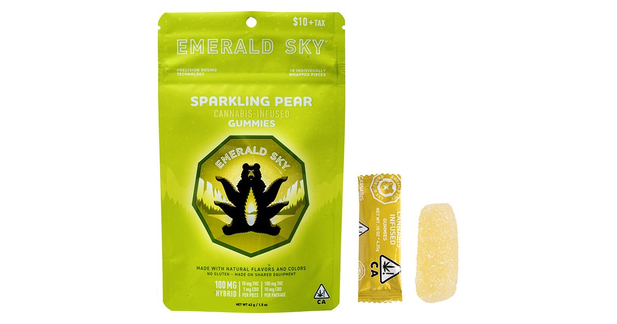 Sparkling Pear 10:1 THC:CBD Gummies