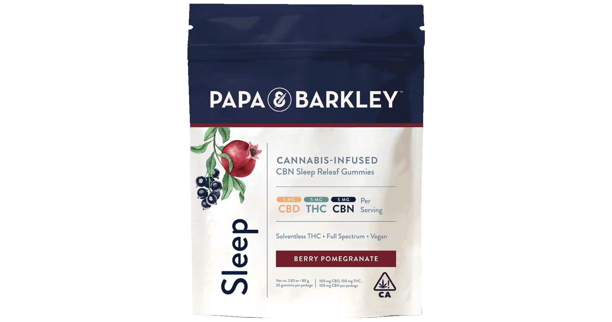 Berry Pomegranate 1:1:1 THC:CBD:CBN Sleep Releaf Gummies