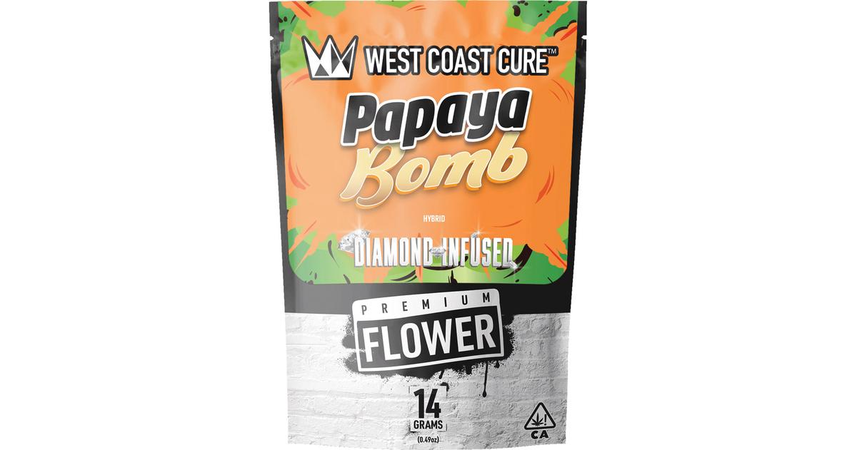 Papaya Bomb Diamond Infused Premium Flower