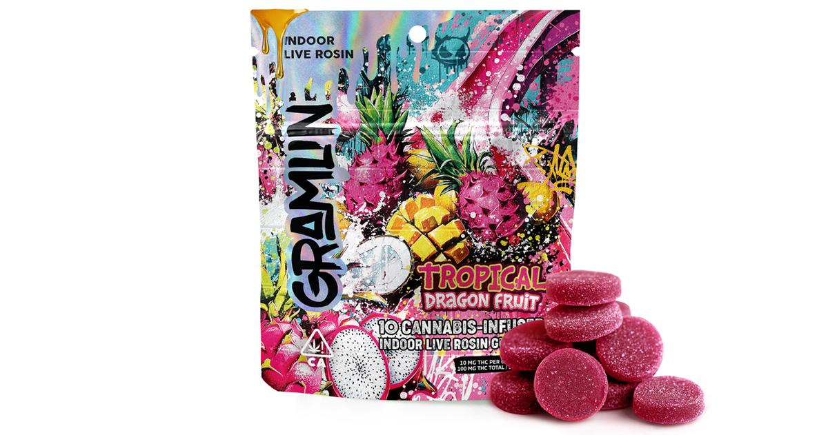Tropical Dragon Fruit Live Rosin Gummies