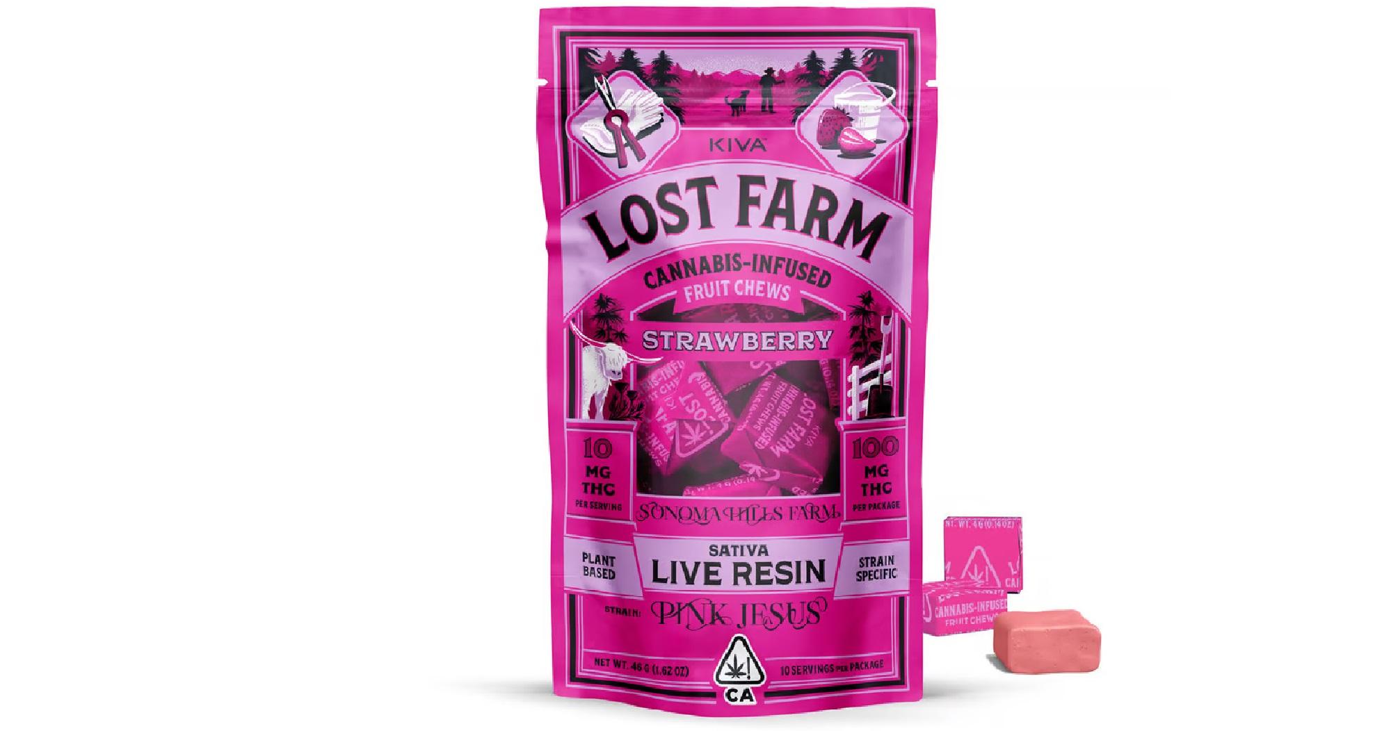 Strawberry Pink Jesus Live Resin Fruit Chews