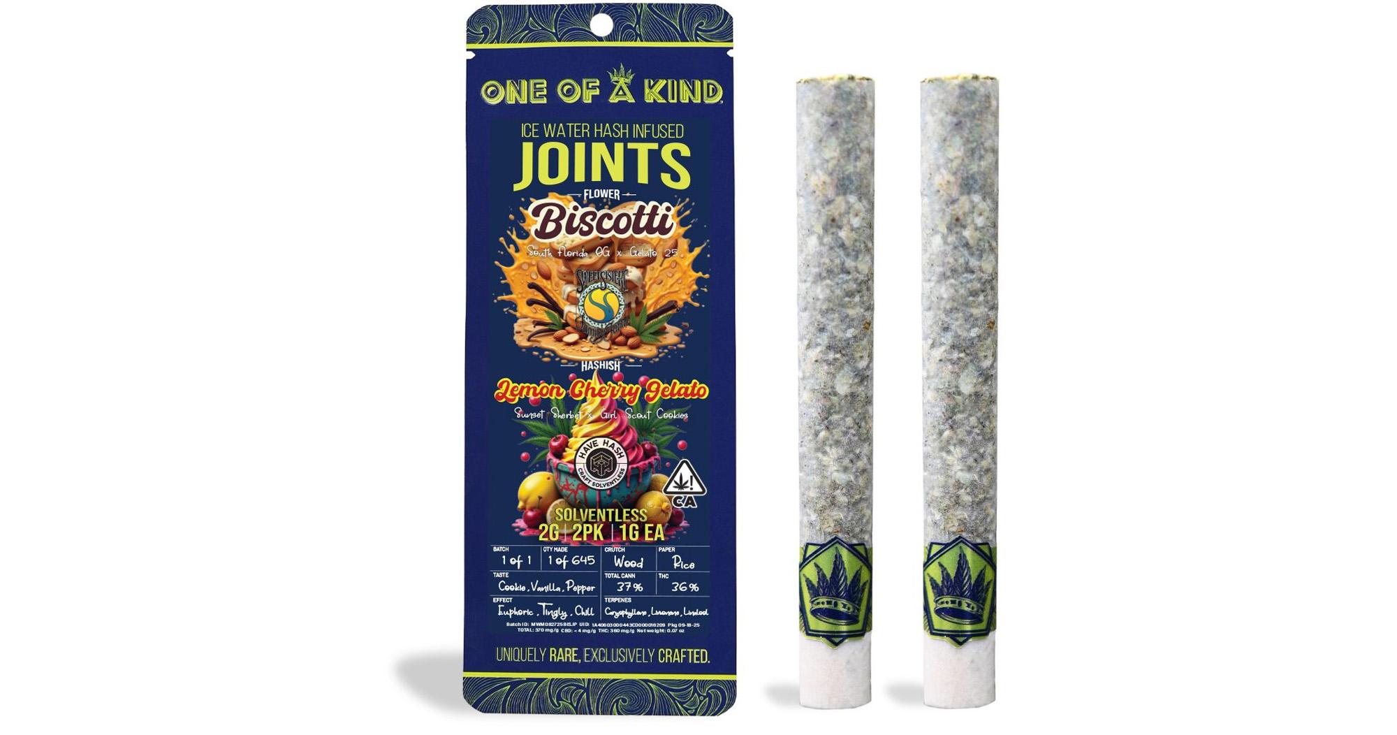 Biscotti x Lemon Cherry Gelato Infused Pre-Rolls