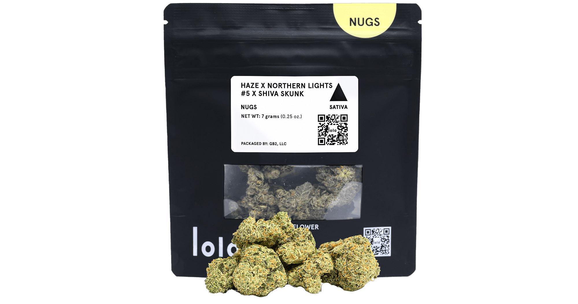 Haze x Northern Lights #5 x Shiva Skunk Nugs
