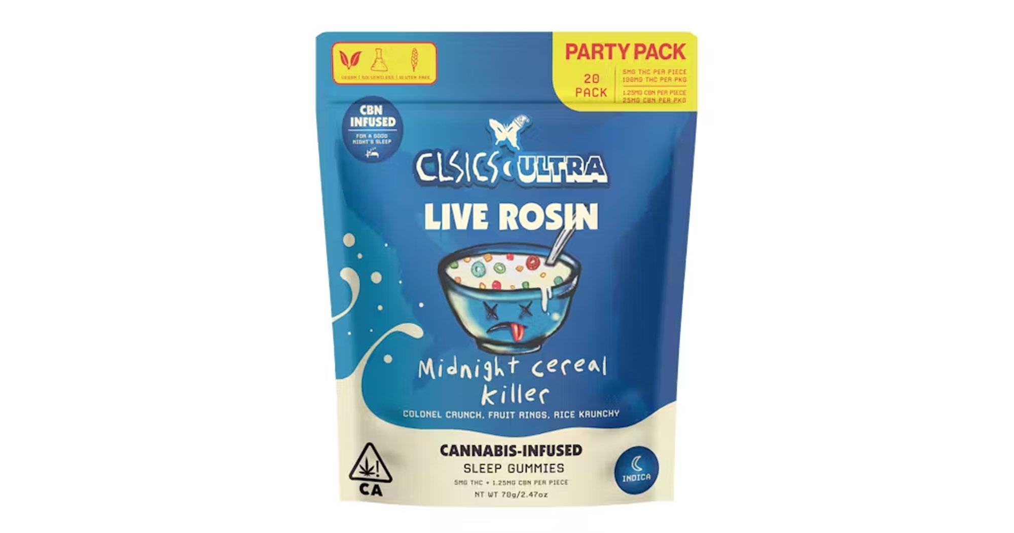 Midnight Cereal Killer CBN Party Pack Rosin Gummies