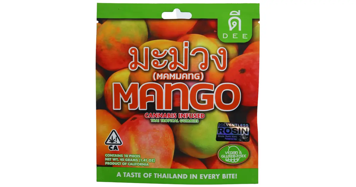 Mango Tropical Thai Rosin Gummies