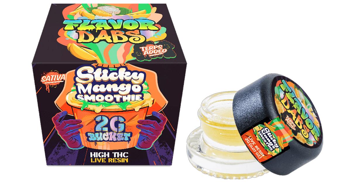 Sticky Mango Smoothie 2g Live Resin Flavor Dab