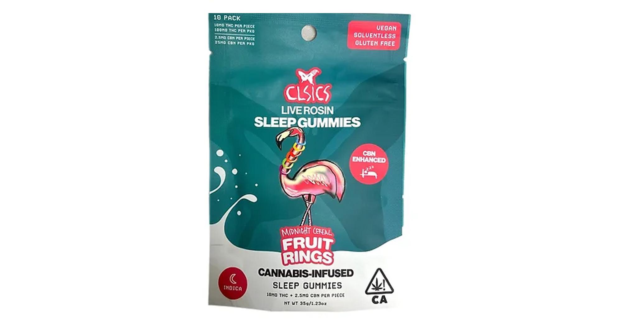 Midnight Cereal: Fruit Rings CBN Indica Rosin Gummies