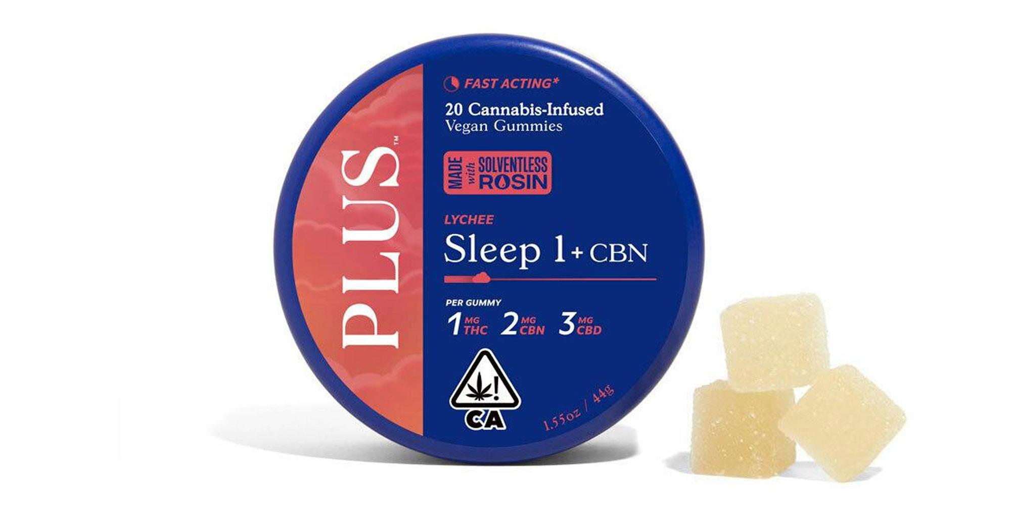 Lychee 1:2:3 Sleep Solventless Rosin Gummies