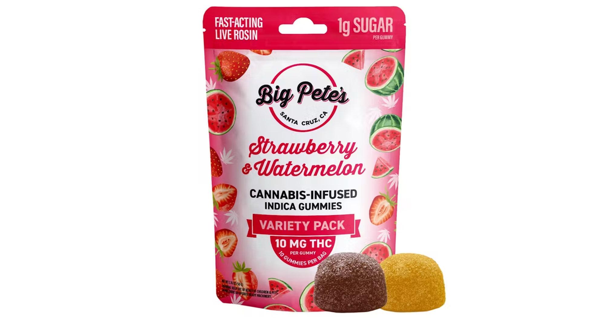 Strawberry & Watermelon Fast Acting Live Rosin Gummies