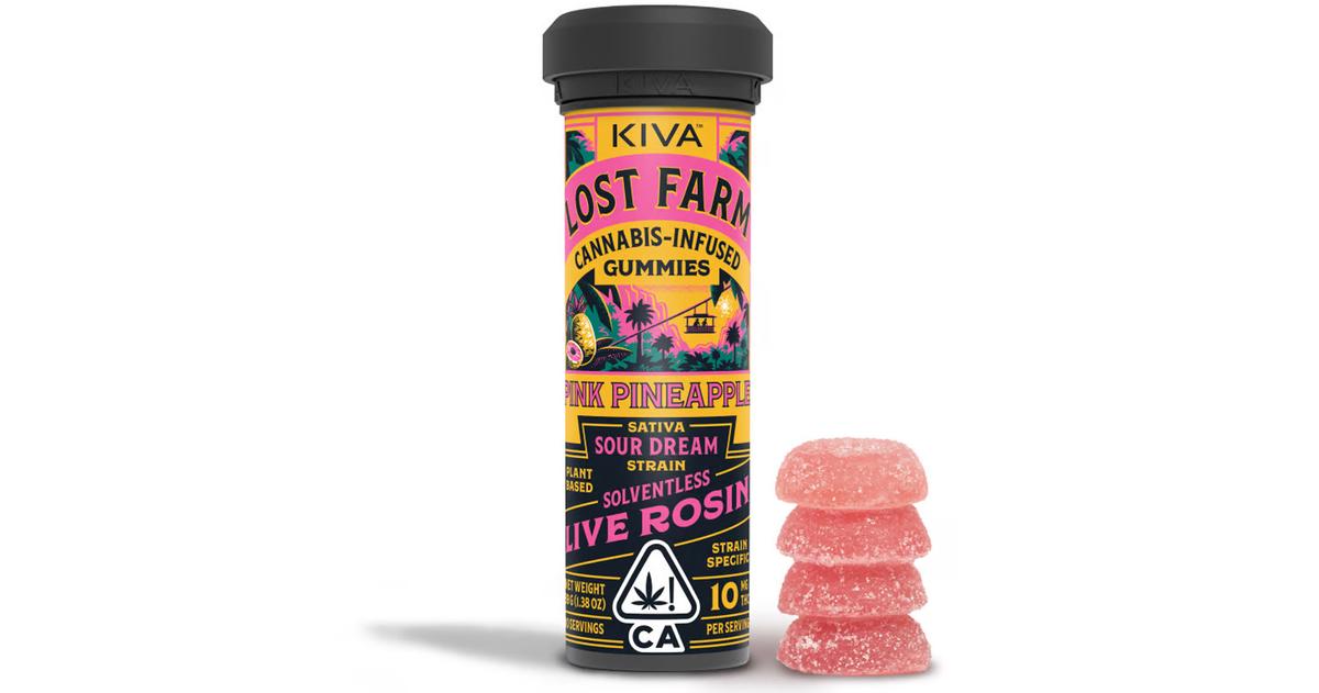 Pink Pineapple Sour Dream Live Rosin Gummies