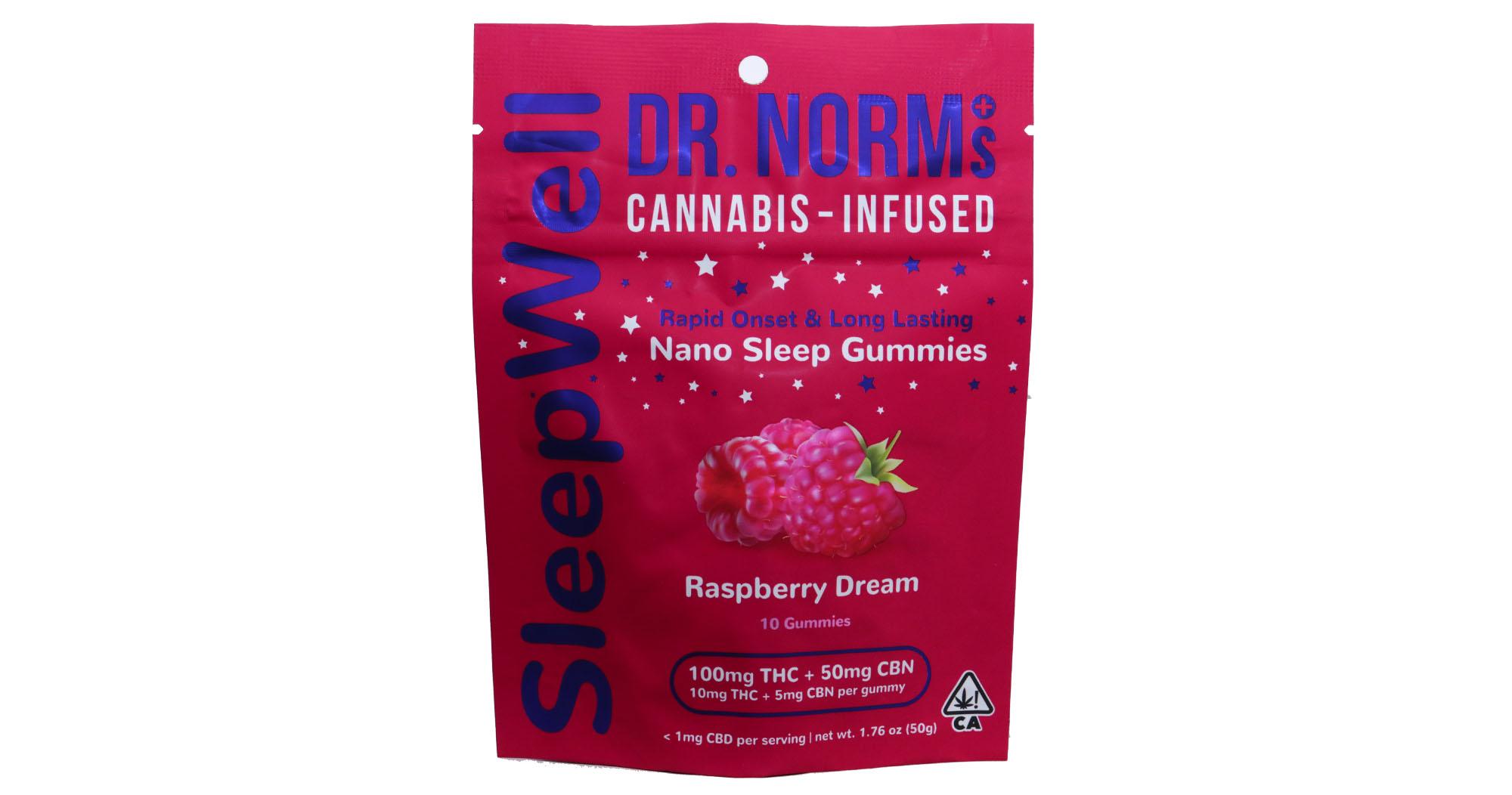 Raspberry Dream 2:1 THC:CBN SleepWell NANO Gummies