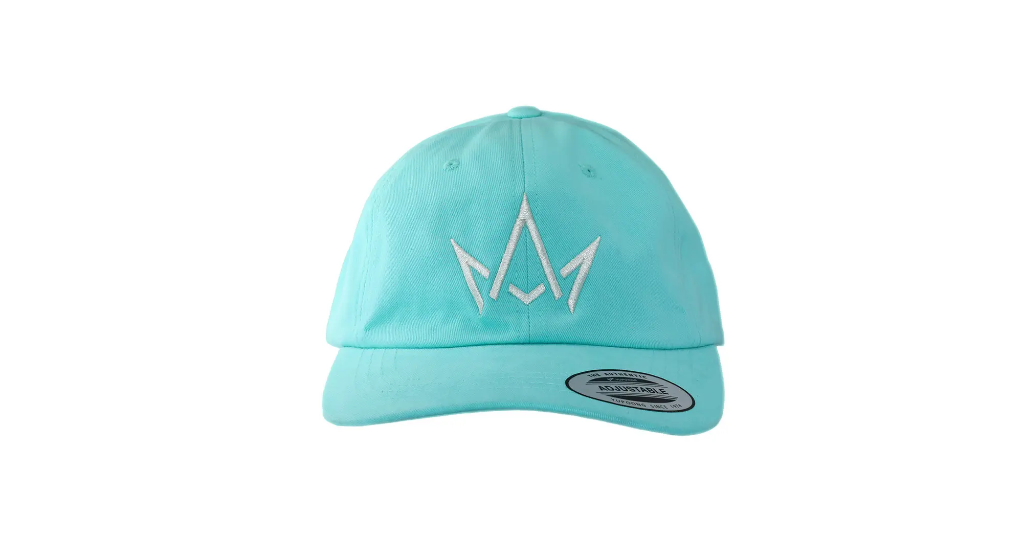 Bright Blue Hat White Crown Logo