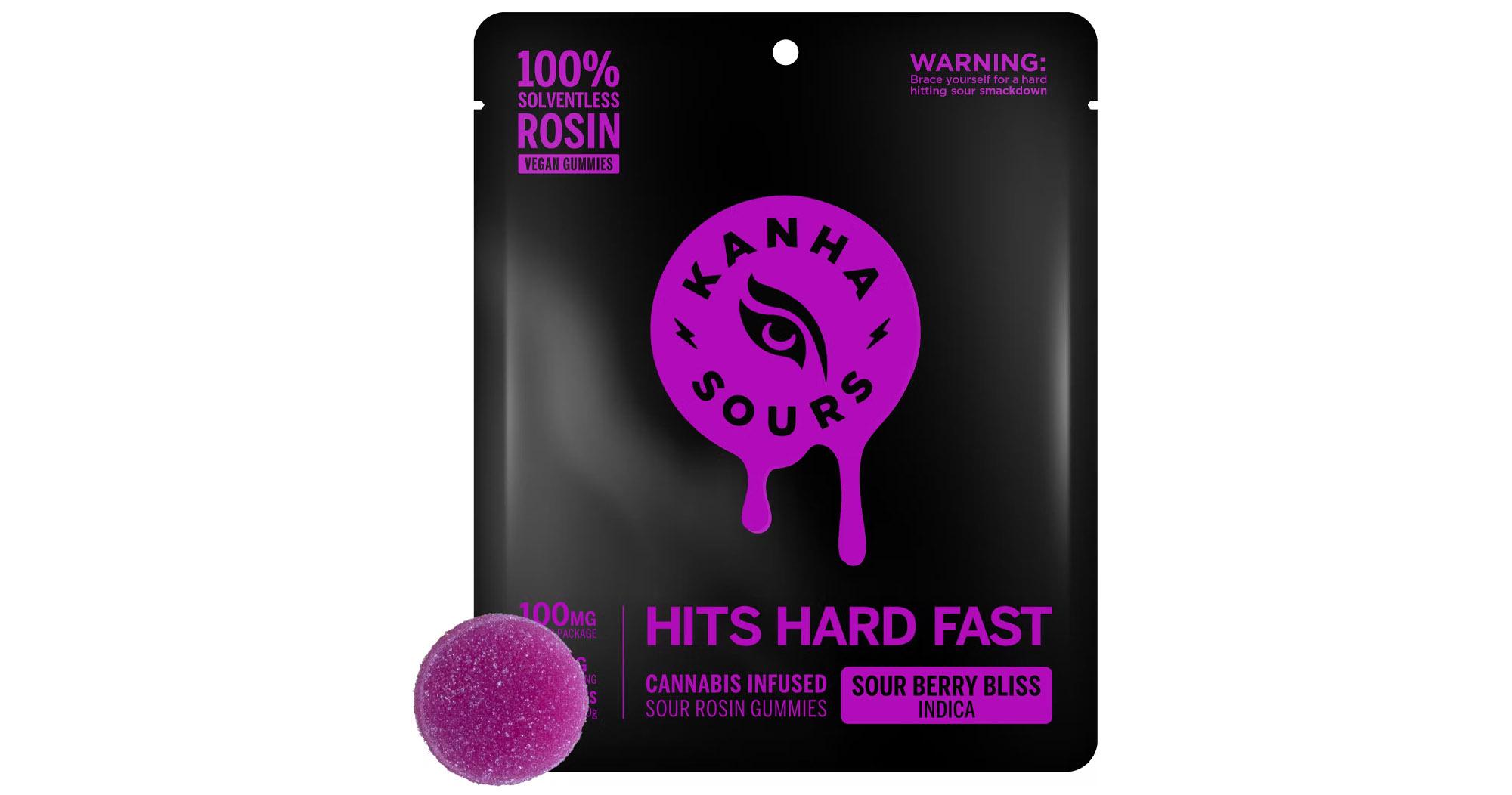 Sour Berry Bliss Indica Vegan Nanomolecular Rosin Gummies