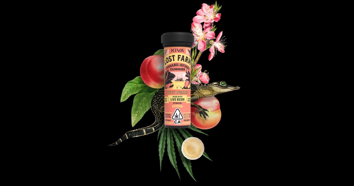 Lost Farm Juicy Peach Mimosa Live Resin Gummies