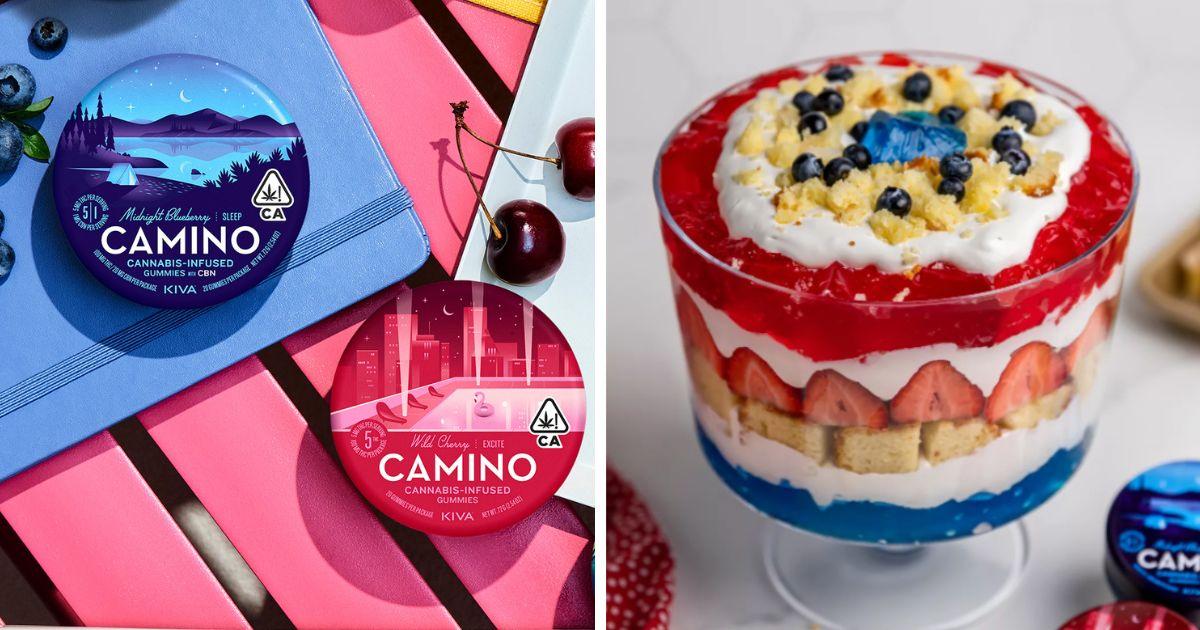 Patriotic Gelatin Trifle